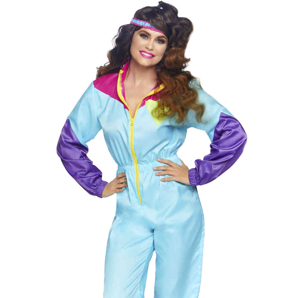 Leg Avenue - Totally Awesome 80s Ski Suit Costume - Multicolore